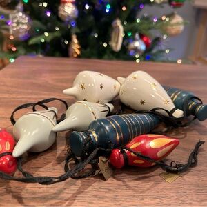 Magnolia Hearth & Hand Ornaments Stoneware 2 two sets Retired Target Christmas